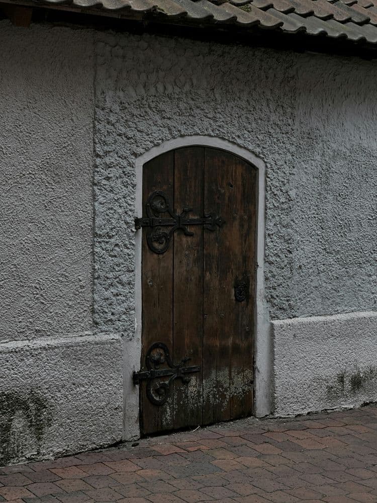 Renovated front door of a residential property